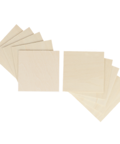 Feuille de Basswood(carrés de bois) 80 x80 x 1,5 mm pour Snapmaker Original (10-Pieces)