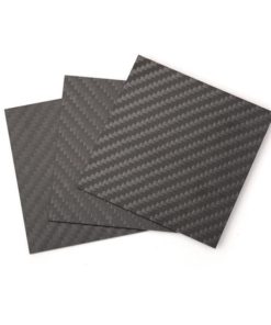Feuille fibre carbone 80 x 80 x 2 mm (3 Pcs)