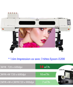 OR-1603E UV 1.6m Impression multicouche avec trois têtes I3200
