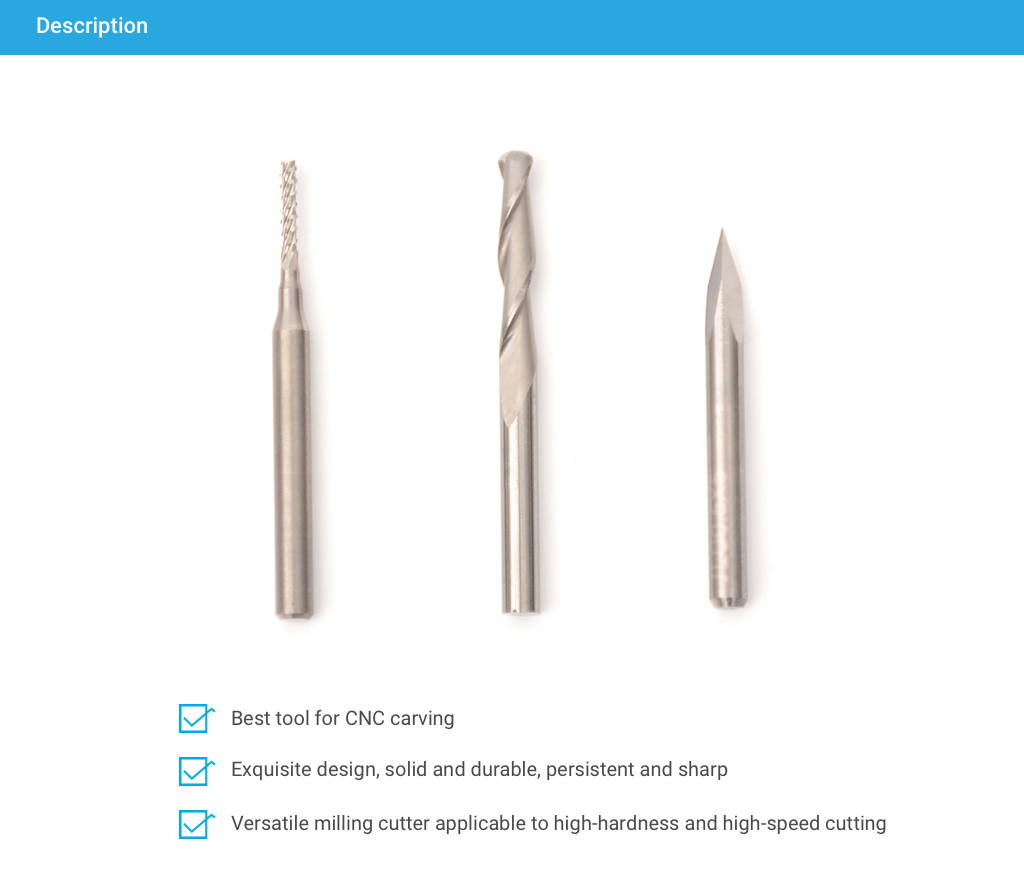CNC Bits (3 Bits)