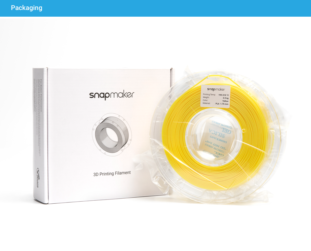 Filament PLA JAUNE (500g)