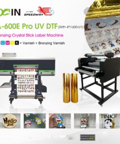Imprimante d'étiquettes A-600E Pro UV DTF Bronzing Crystal Stick
