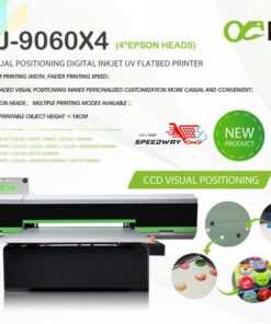 Imprimante à plat UV à jet d'encre numérique à positionnement visuel AI AJ-9060X4